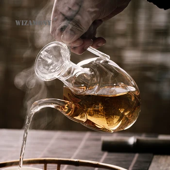 WIZAMONY 500 ml Visoko Borosilicate Stekla Čajnik Toplotno Odpornost Teaware primeren za čaj piva Čaj Nastavite teasets