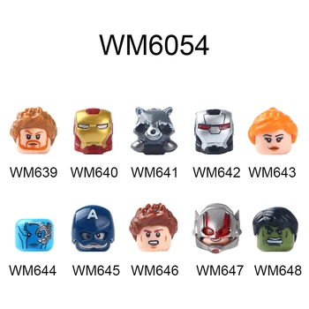 WM6054 Eno Prodaje DIY gradniki Otroci Izobraževalne Igrače Za Otroke, Fantje In Dekle Anime Številke Glave Opeke Darilo