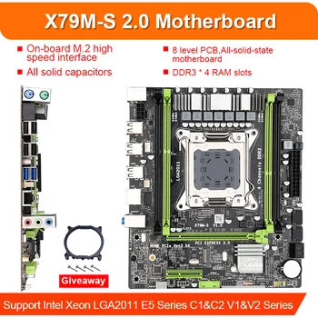 X79 motherboard LGA2011 E5 2640 CPU 4pcs x 4 GB = 16 GB DDR3 1333 10600 ECC REG Pomnilnik Nastavite 128GB M. 2 SSD hladilnik z combos