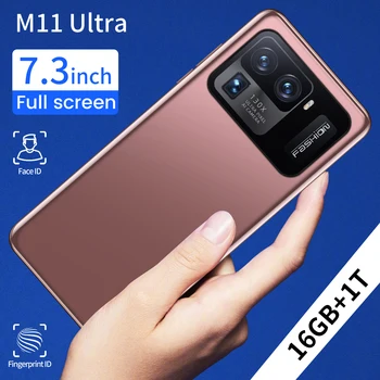 Xiao M11 Ultra 7.3 Palčni HD Pametne telefone 16G 1024GB RAM Qualcomm Snapdragon 888 Andriod 11 4G 5G Omrežja 10Core Dual SIM mobilnih telefonov,