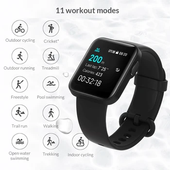Xiaomi Mi Gledati novo Lite Bluetooth Smart Watch GPS 5ATM Nepremočljiva SmartWatch Fitnes Srčnega utripa mi band Globalna Različica