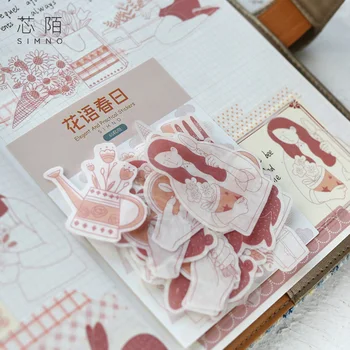 XINAHER 60 Kos/vrečko dnevno življenje serije dekle papir, nalepke paket DIY dnevnik dekoracijo nalepke album scrapbooking