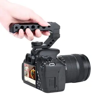 Yiwa Univerzalno težav poiščete za Sony, Nikon Canon Pentax UURig R005 DSLR Fotoaparat Top Grip Ročaj Hladno Čevelj Mount Adapter