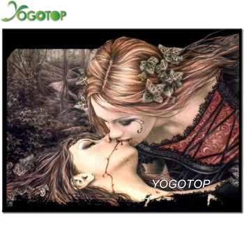YOGOTOP 5D,Diamond Mozaik,Biseri Vezenje kompleti,Gejev,ženska,poljub,5d diy diamond slikarstvo,nosorogovo,dekoracijo,needlework YY763