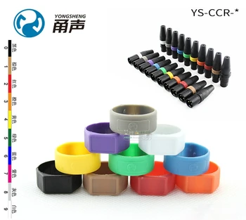 YONGSHENG YS-CCR Za YS136N / YS137N XLR Vtič Barvni Obroč Multi-barvni Trak-dokaz Obroč Ce Obroč 10 barv