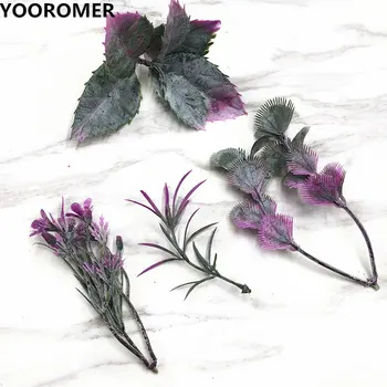YOOROMER 10pieces umetno umetnih rastlin vijolično črto veje ponaredek cvetlični okraski za Božična drevesa DIY dodatki