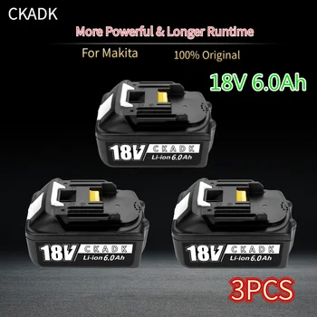 Z 18v 4A Polnilnik BL1860 Polnilna Baterija 18 V 6000mAh Litij-Ion baterija za Makita Baterija 18v BL1840 BL1850 BL1830 BL1860B