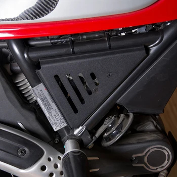 Za Ducati Scrambler Aluminija Airbox Trikotnik Pokrov, Okvir stransko zaščito Black motorno kolo, Opremo za Dekoracijo Klasičnih 2016+