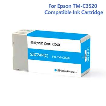 Za Epson SJIC24P SJIC22P Združljive Kartuše z Pigment Črnilo Za Epson TM-C3520 ColorWorks C3500 Serije Brizgalne Tiskalnike 28 ml