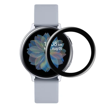 Za Galaxy Watch Active2 44 Screen Protector za Popolno Zajetje, Kaljeno Steklo Film za Samsung aktivna 2 40 mm Anti-Scratch pokrov