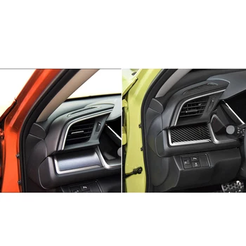 Za Honda Civic 10. Gen 2016-2019 Avto Centralni Nadzor Levi Trak Dekorativni Pokrov Nalepke Notranje zadeve Ogljikovih Vlaken Dodatki
