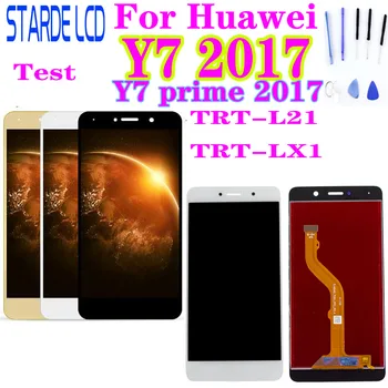 Za HUAWEI Y7 2017 Y7 Prime 2017 LCD-Zaslon, Zaslon na Dotik, Računalnike Za Huawei Y7 Prime 2017 LCD TRT-L21 TRT-LX1