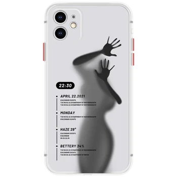Za iPhone 12 11 Pro Max SE 2020 7 8 Plus X Xs XR Xs Max 12 Mini Telefon Primeru Luksuzno Kopalnico Shadow Silikonski zaščitni Pokrov