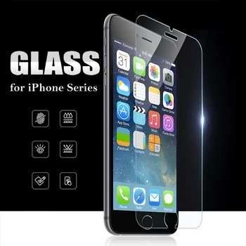 Za iPhone 6s Kaljeno Steklo Zaščitnik Zaslon za iPhone 6 7 8 Plus na iPhone 5s 5 MP X XR XS Max Zaščitno folijo Kritje Primera