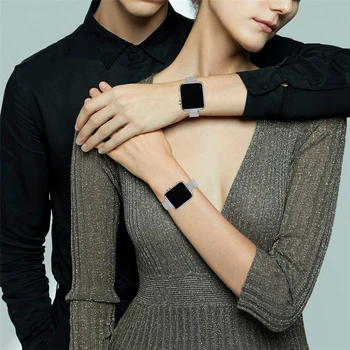 Za iwatch se trak Milanese zanke za apple watch 6 5 4 3 trak 40 mm 44 mm 38 mm 42mm iz Nerjavečega Jekla očesa watchband Ženske, Dekleta