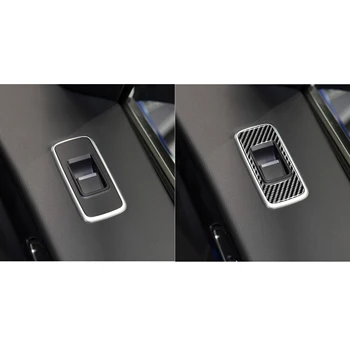 Za Jaguar F-TEMPO XE X761 X760 Notranje zadeve Ogljikovih Vlaken Dekorativni Dodatki Okno Dvižno Stikalo Okvir Trim Kritje Nalepke 4pcs
