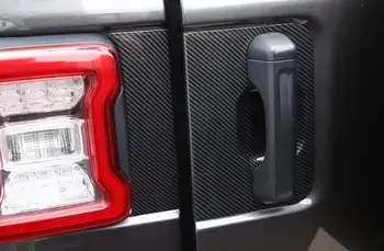 Za Jeep Wrangler JL 2018 2019 2020 vrata prtljažnika Zgrabi Ročaj Osnovno Dekoracijo Plošča Pokrov Trim Nalepke ABS Ogljikovih Vlaken Avto Opremo