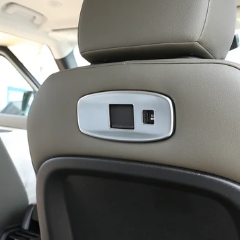 Za Land Rover Defender 110 2020 ABS Chrome Sedež Nazaj Vrata USB Plošča Okvir Pokrova Trim Dekorativne Nalepke Avto Dodatki
