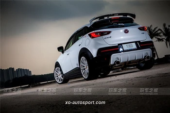 Za Mazda CX-3 CX3 2016-2021 Zadaj Krilo Spojler, Prtljažnik Boot Krila Spojlerji ABS ogljikovih vlaken privijačenje