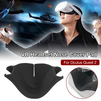 Za Oculus Quest 2 VR Slušalke Črnega Silikona Nos Pad Senčenje Kritje Blazine, Oči Masko za Podporo Držalo Za Quest2 VR Dodatki