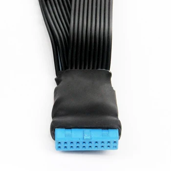 Za PC Računalnik 1pc Visoke Kakovosti 1 do 2 Napajalni Kabel Podaljšek Dnevne Mainboard 19-pin USB 3.0 20-pin Kabli Mayitr