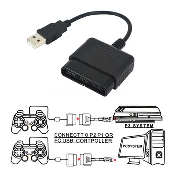 Za PS1 PS2 Dualshock 2 Joypad GamePad Za 3 PS3, PC USB Igre Krmilnik Adapter Pretvornik-Kabel Brez Voznika