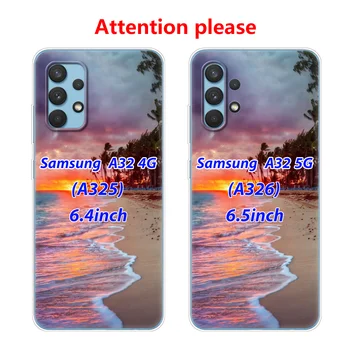 Za Samsung Galaxy A32 A52 A72 Primeru Telefon zadnji Pokrovček Za Samsung A32 A52 A72 4G 5G 2021 silicij coque funda odbijača