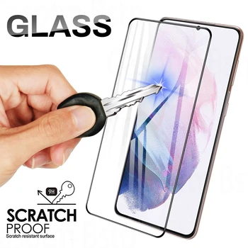 Za Samsung Galaxy S21 Steklo za Samsung S21 Ultra Stekla Zaslon Telefona Film Protector For Samsung S21 Plus S20 FE, Kaljeno Steklo