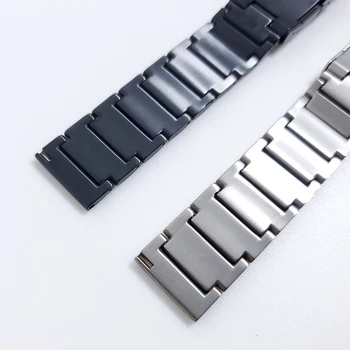 Za Samsung Galaxy Watch 3 Titana + Kovine, Jeklena Zaponka Pasu 45mm Band GalaxyWatch 46mm/Prestavi S3 Watchband Zapestnica Manžeta