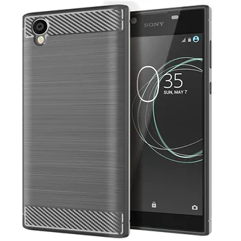 Za Sony Xperia L1 Luksuzni Ogljikovih Vlaken Kože Polno Mehko Silikonsko Pokrov Primeru Za Sony L1 L 1 Sony G3311 G3312 G3313 Telefon Primerih
