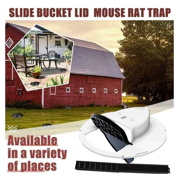 Za Večkratno Uporabo Plastičnih Smart Mouse Trap Flip N Slide Vedro Pokrov Miš Podgana, Miš Past Humano Ali Smrtonosno Past, Vrata Slog Multi Ulov