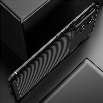 Za Vivo X60 5G Primeru Odbijača Silikon TPU Ogljikovih Vlaken Shockproof Hrbtni Pokrovček Za Vivo X60 Pro 5G Primeru Za Vivo X60 X 60 Pro 5G