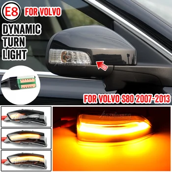 Za Volvo C30 C70 S40 S60 V40 V50 V70 08 - 2010 S80 Avto LED Dinamični Vključite Opozorilne Luči Strani Rearview Mirror Indikatorska Lučka Blinker
