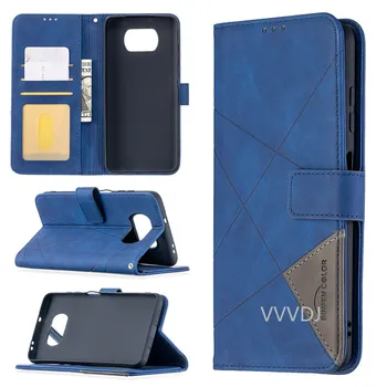 Za Xaomi Poco X3 NFC Magnetni Usnje Stojalo Telefon Zaščitna Vreča Za Xiaomi Mi Poco M3 PocoM3 Zajema modne Denarnice Flip Primeru