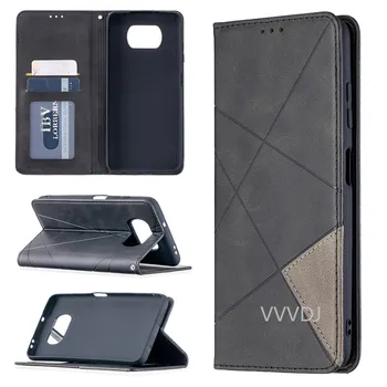 Za Xaomi Poco X3 NFC Magnetni Usnje Stojalo Telefon Zaščitna Vreča Za Xiaomi Mi Poco M3 PocoM3 Zajema modne Denarnice Flip Primeru