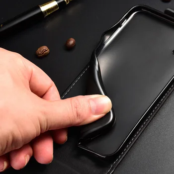 Za Xiaomi Redmi Opomba 4X primeru TPU Mehko hrbtni pokrovček flip usnjena torbica Navpično Pokrov