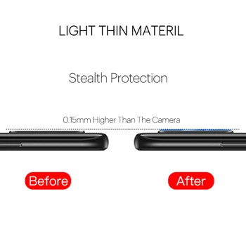 Zadnja Kamera Len Film Mehko Kaljeno Steklo za LG G8 G6 G7 Q60 K40 Stylos 5 V50 ThinQ V40 ThinQ V30 V10 Zadnji pokrovček, Zaščitna Flim