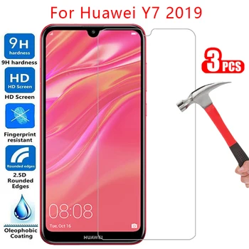 Zaščitna kaljeno steklo za huawei y7 pro prime 2019 zaščitnik zaslon na y 7 7y y7pro y7prime y72019 film huawey huwei hawei