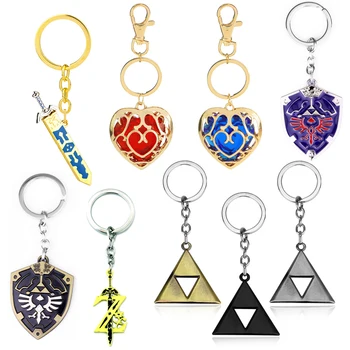 Zeldas Igra Keychain Legenda Zeldas Serije Dih Divje Cosplay Pribor Key Ring Tipko Obešalnik Igrače Otrokom Darila