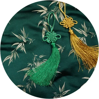 Zelena bambusa vzorec jacquardske damasta tkanine za DIY šivanje mozaik Plašč Obleko, Krilo, blazine, zavese, tapetništvo