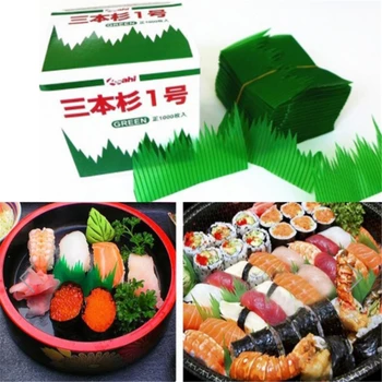 Zelena Listna Japonske Hrane Sushi Decoration Listi Trave Suši Ustvarjalne Plastičnih Listov, Sashimi Dekor Orodja, Vroče Prodaje