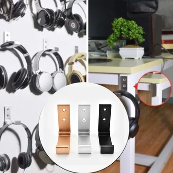 Zložljiv aluminijasti slušalke kavljem univerzalno slušalke wall-mounted slušalke proti trčenju dodatki