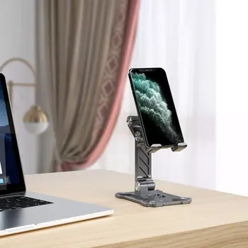 Zložljiv pult tablet držalo za telefon za iPhone in iPad, višine in kota nastavljiva, primerna za 4.7-13-palčni iPad in tablične računalnike