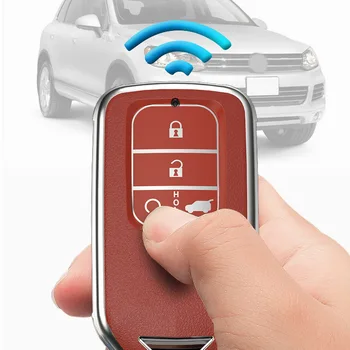 ZOBIG za Honda Ključni Fob Kritje, Ključni Fob Primeru za Honda Civic, Accord CRV Pilotni Odyssey Potni list Smart Premium Pokrov zaščitni