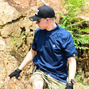 Zunanji moška River kratek rokav teesTactical Vojaške T-shirt Dihanje Vojske Boj proti Quick Dry Lov za Kampiranje, Pohodništvo Tee 2021