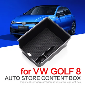 ZUNDUO armrest škatla za shranjevanje za VW GOLF 8 2019 2020 2021R GTE MK8 GTI notranja oprema Avto sredinski konzoli, zlaganje tidying