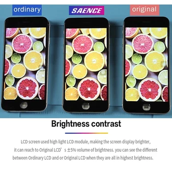 Écran LCD otipljivo de rechange pour iPhone 6/7/8/6S, remplacement de l'afficheur pour iPhone, Pantalla LCD par teléfonos móviles