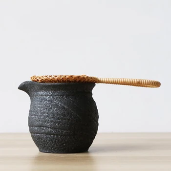 Čaj Sesalnikov Bambusa Rattan Gourd Oblikovan Čaj Listi Lijak za Čaj Namizni Dekor Čaj Slovesnosti Dodatki