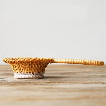 Čaj Sesalnikov Bambusa Rattan Gourd Oblikovan Čaj Listi Lijak za Čaj Namizni Dekor Čaj Slovesnosti Dodatki