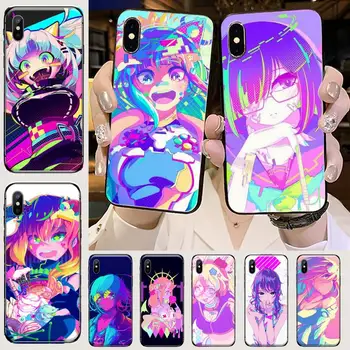 Čečkanja Anime Dekle Primeru Telefon za iPhone 11 12 mini pro XS MAX 8 7 6 6S Plus X 5S SE 2020 XR